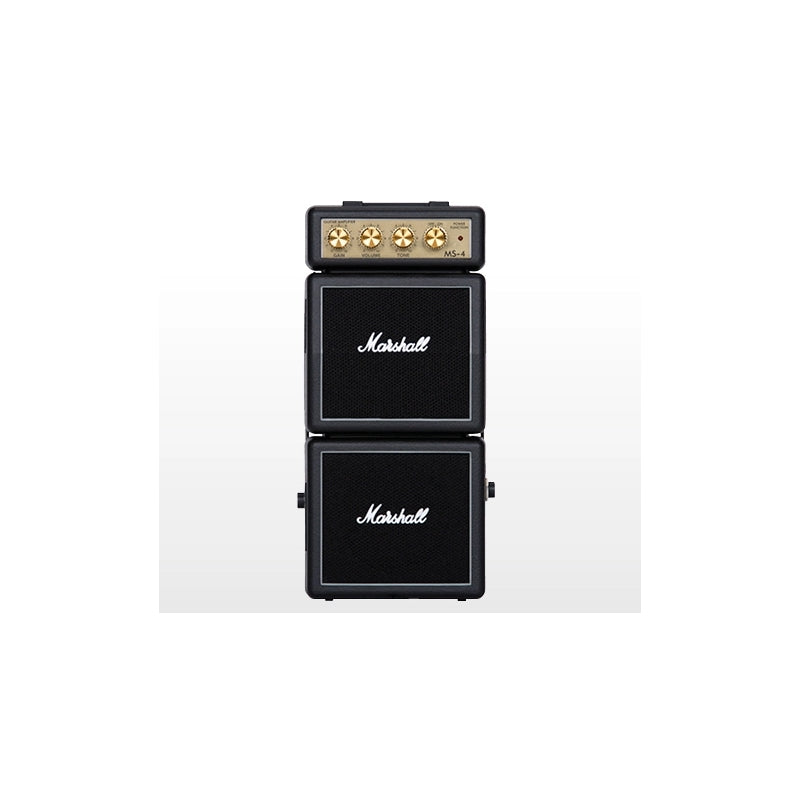 Marshall MS-4 Portable Electric Guitar Micro Amp - 2W Battery-Powered with Clean Overdrive Tone